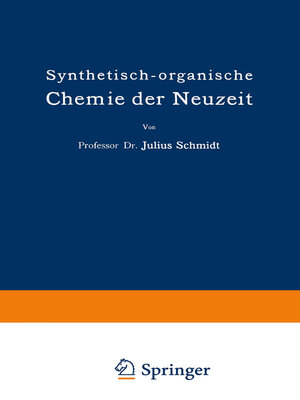 cover image of Synthetisch-organische Chemie der Neuzeit